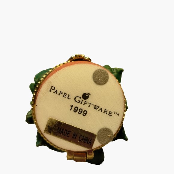 Papel Giftware Mini Pansy Pot Box Trinket Box Thinking Of You Message 1999 - Picture 7 of 8
